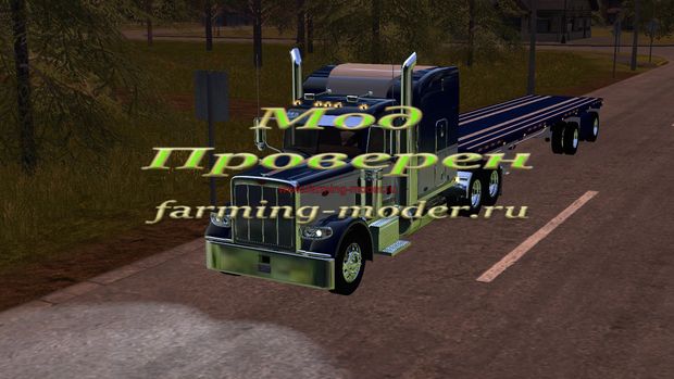 Мод"FS17_Peterbilt_and_Trailer" для Farming Simulator 2017