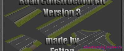 Мод "Road_Construction_Kit_Version_3_by_Fatian_Unpack_Me" для Farming Simulator 2015