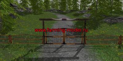 Мод объект "Farm Gate And Fences V 1.0" для Farming Simulator 2015