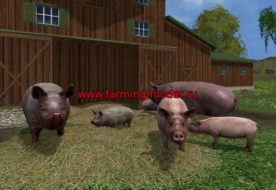 Мод объект "3 D Schweine" для Farming Simulator 2015