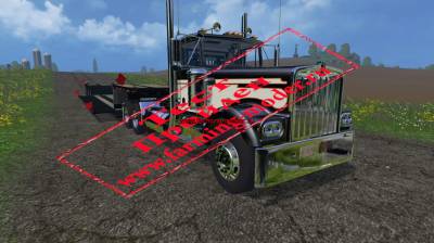 Мод"Kenworthw900ABlack_LowBoy" для Farming Simulator 2015