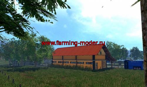 Объект "Cows Barn V 1.1" для Farming Simulator 2015