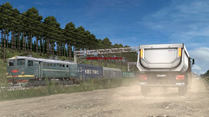 Euro Truck Simulator 2 мод карта Суровая Россия r11