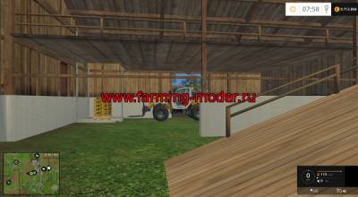 Мод "Shed With Hay Blower V 2.0" для Farming Simulator 2015.
