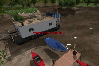 Объект "Houseboat V 1.0" для Farming Simulator 2015