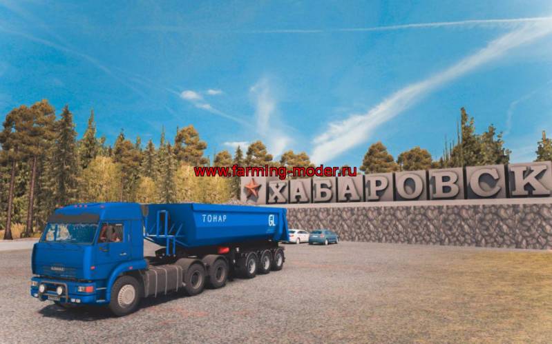Euro Truck Simulator 2 мод карта Суровая Россия r13