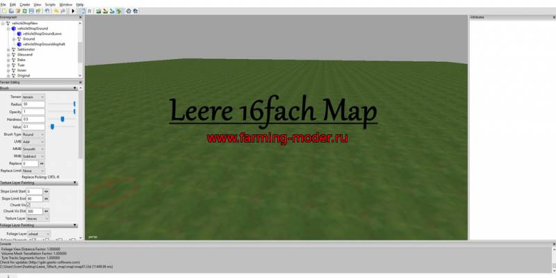 Карта «Leere_16fach_map» для Farming Simulator 2015