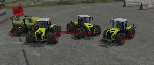 Мод "Claas Xerion 4000/4500/5000 Pack v 1.0" для Farming Simulator 2017