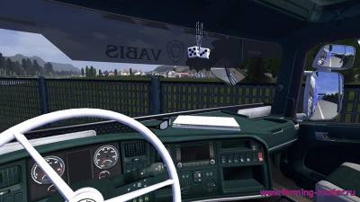 Euro Truck Simulator 2 "Зеленый интерьер Scania v1.16"