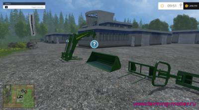 Мод "FS15_JohnDeere_FrontLoaderPack" для Farming Simulator 2015