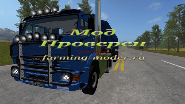 Мод "FS17_kamaz_65116_pricep" для Farming Simulator 2017