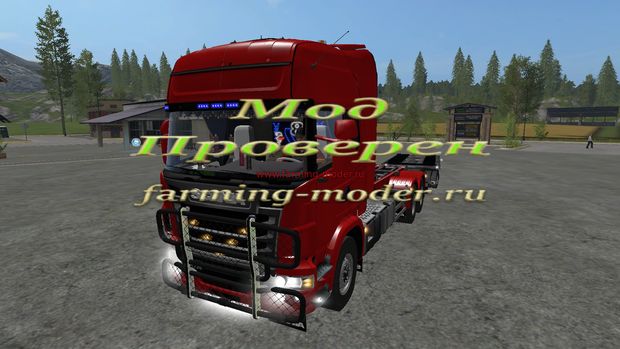 Мод "FS17_SCANIA_V8_HKL_schienentrailer_by_Ap0lLo.zip" для Farming Simulator 2017