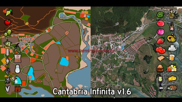 Карта "CANTABRIA INFINITA V1.6" для FS-2017