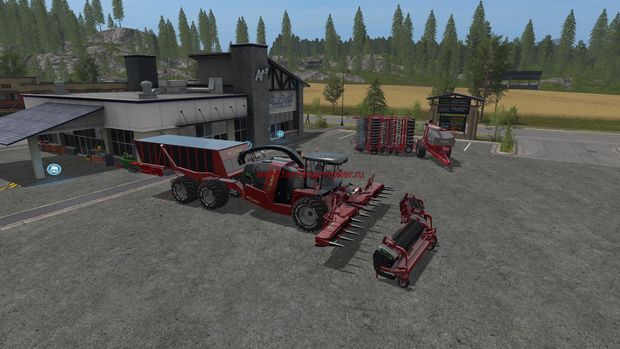 Мод "KRONE BIGX CARGO V2.0" для Farming Simulator 2017
