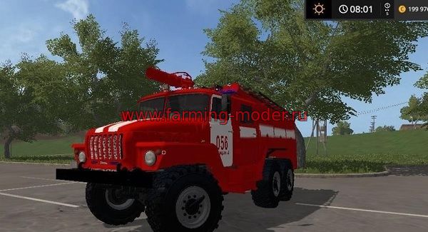 Мод "URAL FIRE TRUCK V1.0" для FS-2017