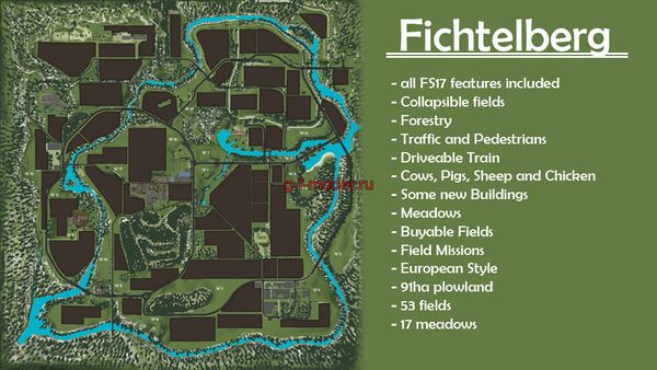 Карта "Fichtelberg" для FS-2017