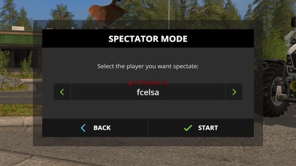 Скрипт "Spectator Mode" для FS-2017