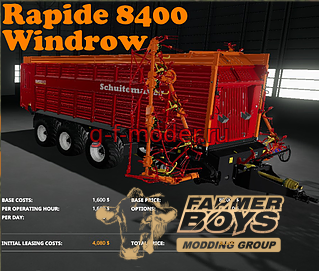 rapide8400Windrow FS-19
