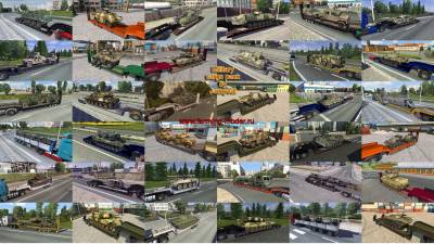 Euro Truck Simulator 2 "MILITARY CARGO PACK BY JAZZYCAT V1.6"