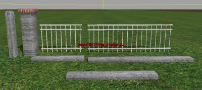 Объект "Metal fences-V 1" Farming Simulator 2015