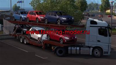 Euro Truck Simulator 2 Volkswagen_Golf_GTI_Car_Transport_Trailer