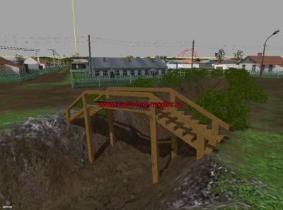 Мод объект "Деревянный Мост V 1.0" для Farming Simulator 2015