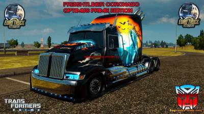 Freightliner Coronado Optimus Prime Stewen Edit для Euro Truck Simulator 2
