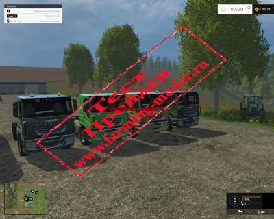 Мод "Iveco Stralis V8 LowCab Truck V 1.0" для Farming Simulator 2015